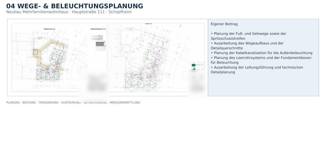 Außenbeleuchtung & Leitungsplanung